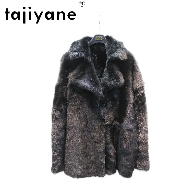 TAJIYANE 100% Spain Tuscany Sheepskin with Wool Attached Coats New Winter Fur Jacket Loose Fur Coat Woman Clothing 72cm 2026 퍼자켓