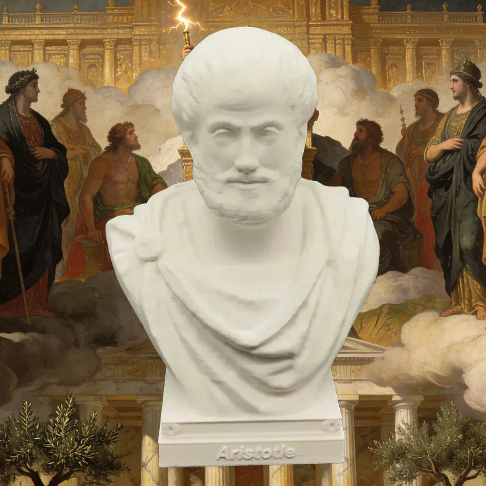 10/15/25cm Socrates Plato Aristotle Bust Model Ancient Greek Philosopher 3D Printed Resin Figurines Blank White Models Gifts view 6