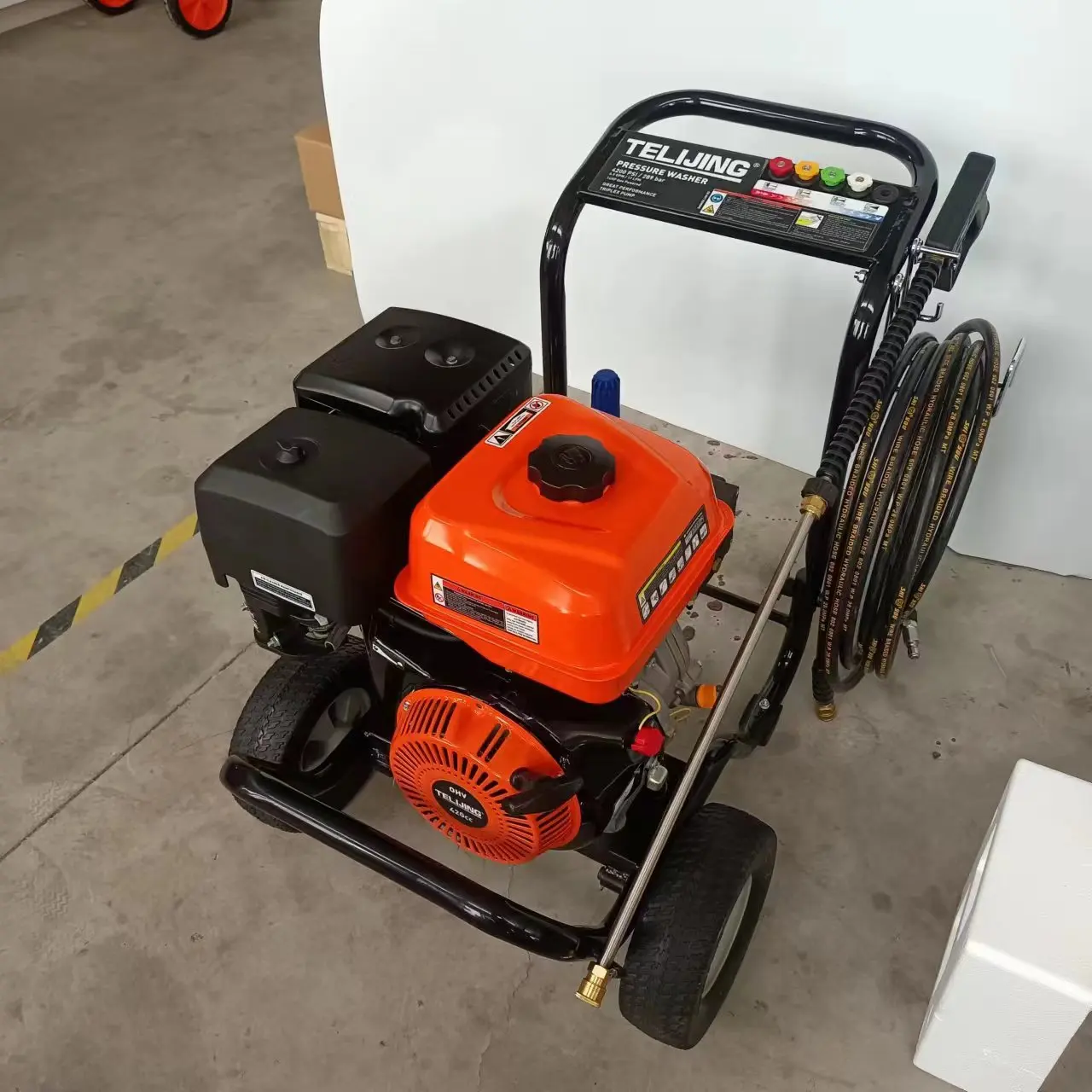 مصنع تصنيع المعدات الأصلية السعر المنخفض 4200ps/289Bar الضغط 190F 420cc المياه النفاثة غسالة