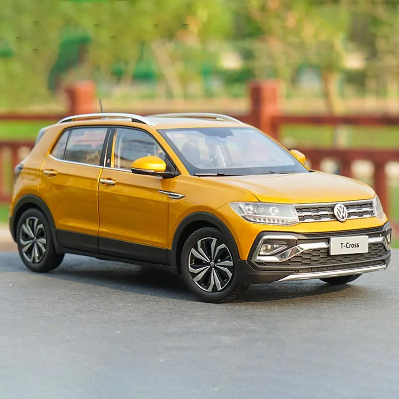 Diecast 1:18 Scale T-cross Tcross SUV Alloy Car Model Collection Souvenir Display Ornaments Vehicle Toy