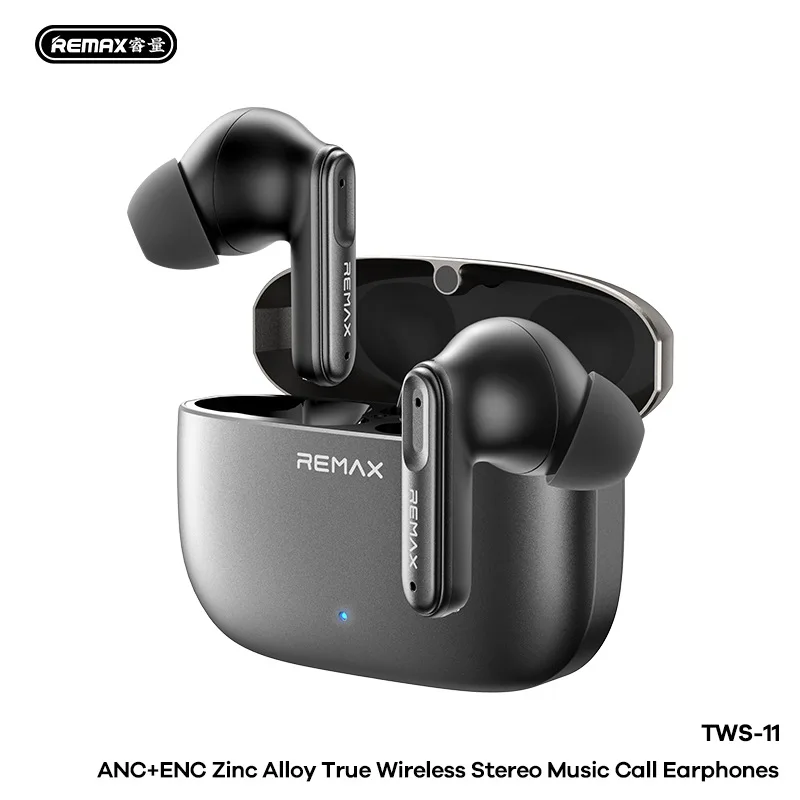REMAX ANC + ENC шумоподавление цинкового сплава настоящие беспроводные стереонаушники TWS наушники для музыки и вызова Bluetooth V6.0 гарнитура