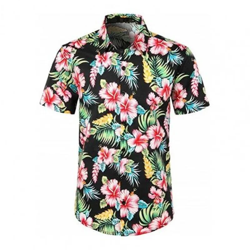 

3D Printed Banana Fruit Graphic Shirt for Mens Casual Short Sleeve Beach Hawaiian Vacation Shirts Men Vintage Loose Fit Shirt