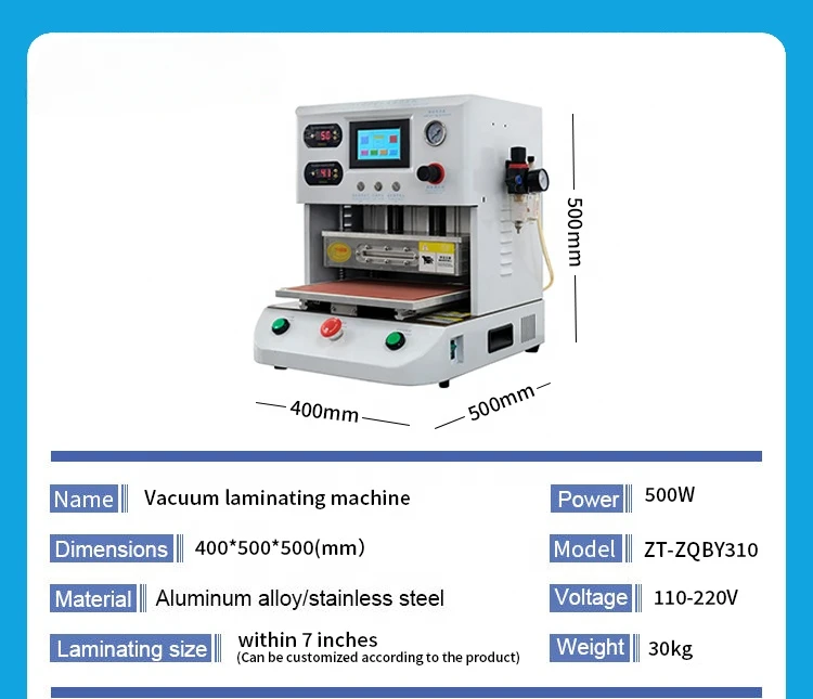 Machine Plant Other Machinery & ZT Industrial Equipment Telephone LCD Vacuum OCA Laminator