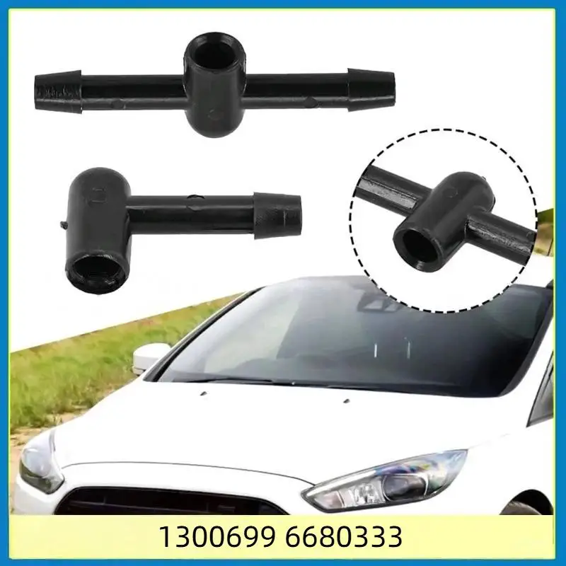 2PCS Wiper Water Jet Nozzle 6680333 1300699 Compatible With Focus MK2 MK3 Galaxy MK3 2006 2015