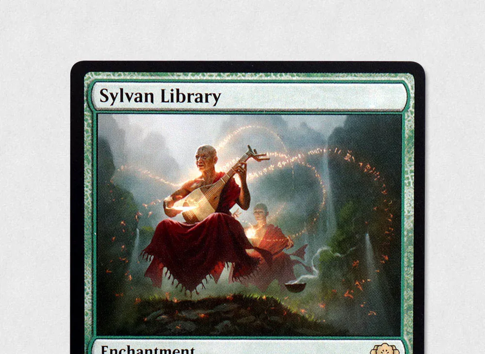 Holo/ฟอยล์ Sylvan Library TCG Magical การ์ดเกม Proxy สีดําคุณภาพสูง Proxy เล่นไพ่การ์ด Proxy