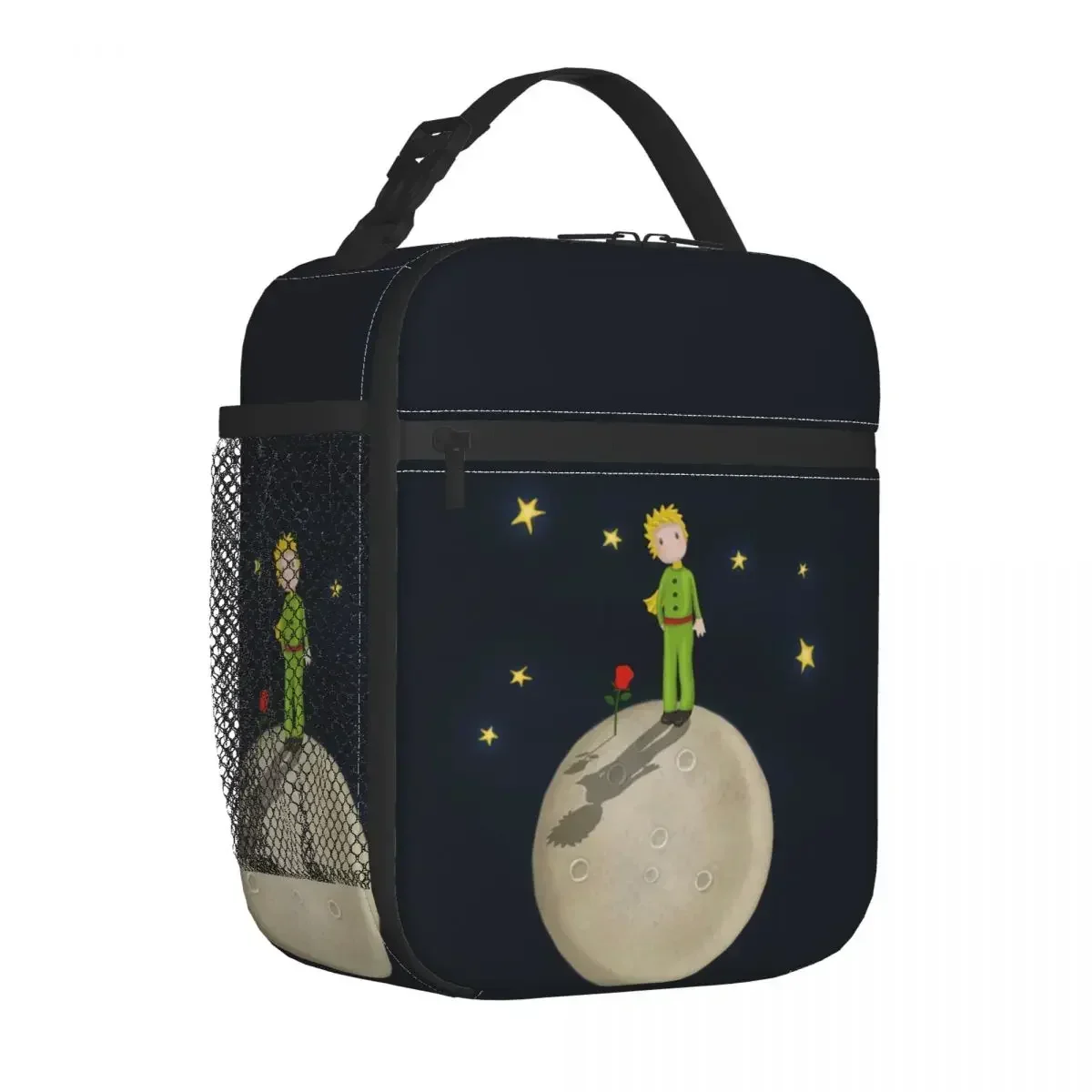 

The Little Prince Anime Insulated Lunch Bag Large Meal Container Thermal Bag Tote Lunch Box Work Outdoor Food Storage Bags