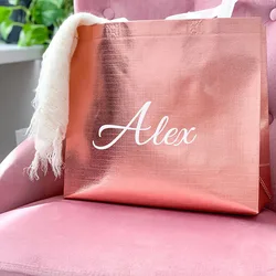 Personalized Tote Bag Bridesmaid Gift With Names Bride Party Packaging Bag for Bachelorette Party Gift Bridal Shower Proposal