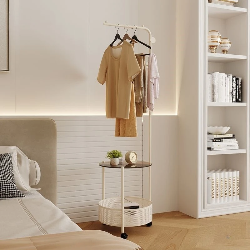 Coat rack Floor-to-ceiling bedroom light luxury corner clothes rack Storage rack Corner household
