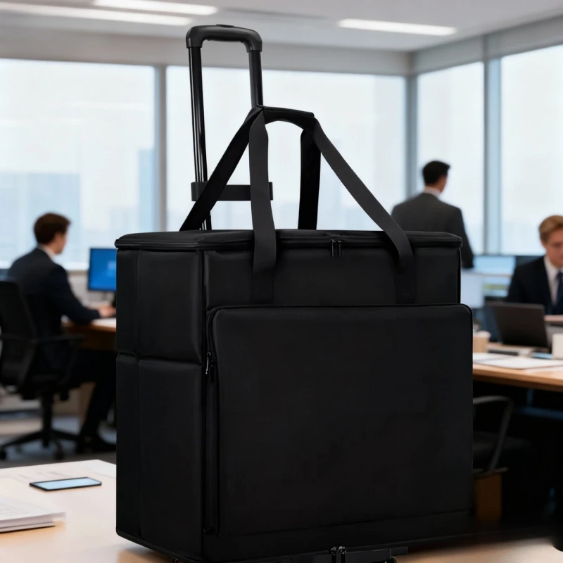 

‌Heavy Duty Computer Transport Case Tower PC Monitor Moving Trolley Portable Business Trip PC Bags Waterproof Screen Storage Bag