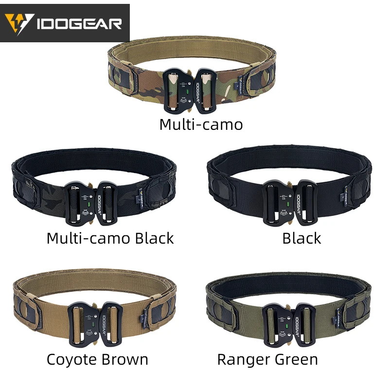 Imagem -06 - Idogear-tactical Caça Molle Belt Quick Release Metal Buckle Gear 3429