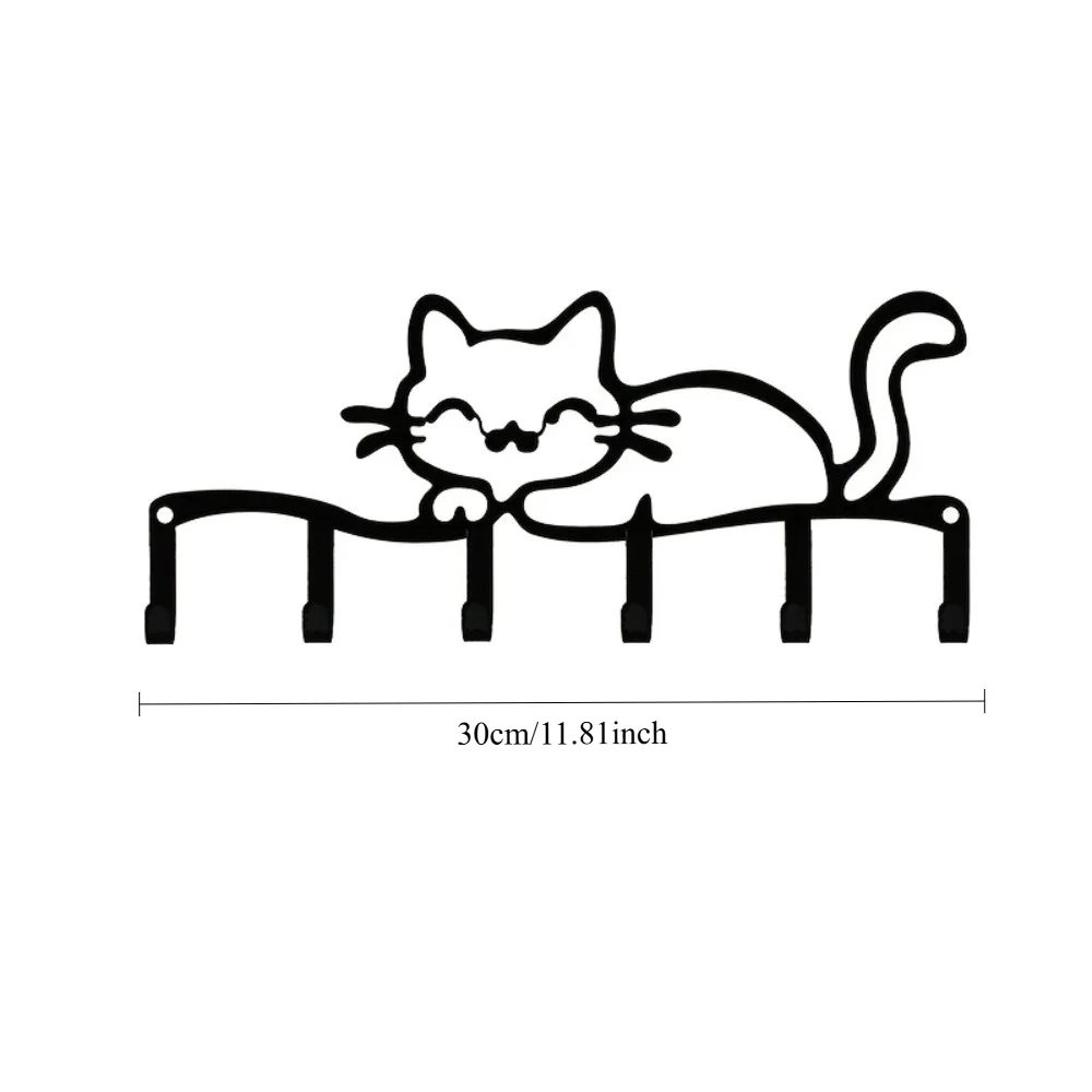 CIFBUY Cat Shaped Iron Wall Hook Multi Functional Home Decor