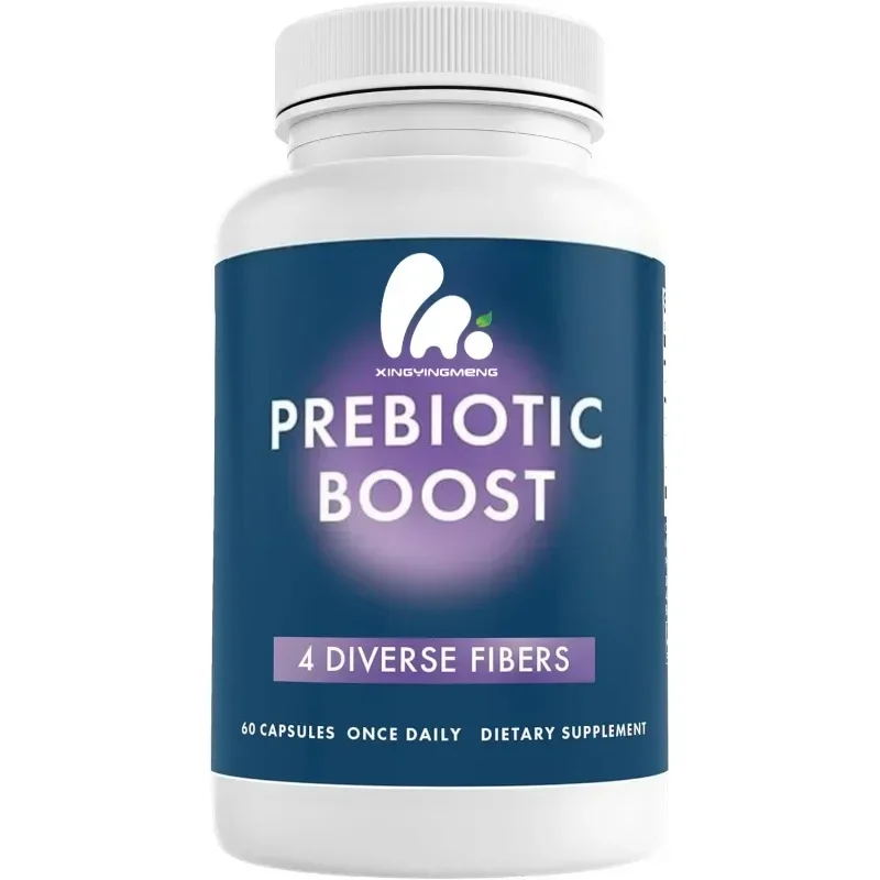 

Probiotic fiber supplement capsules containing inulin and apple pectin powder - improve intestinal health and immune system