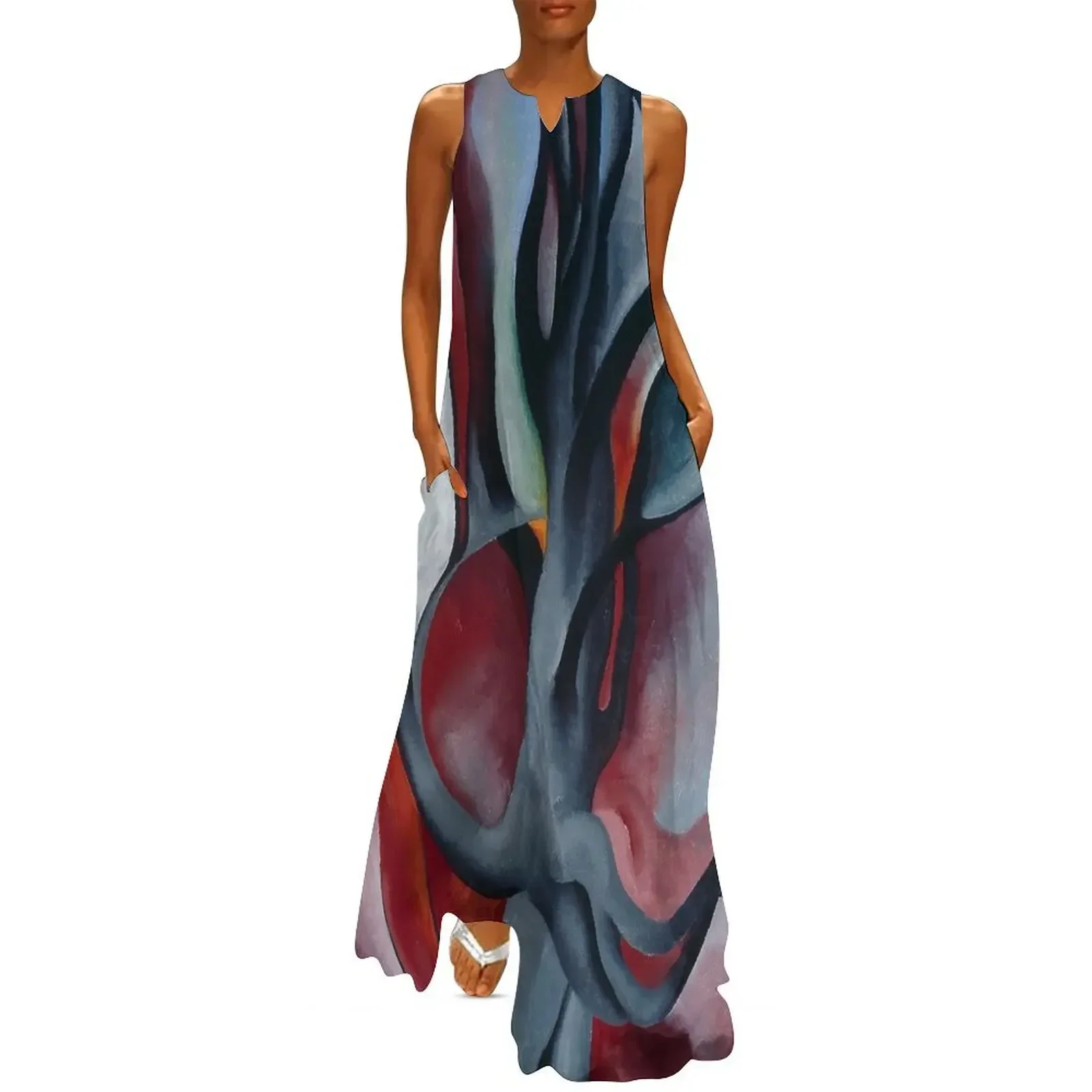 

Georgia O'Keeffe Long Dress Clothing luxury dresses dresses for woman dresses for womens Dress