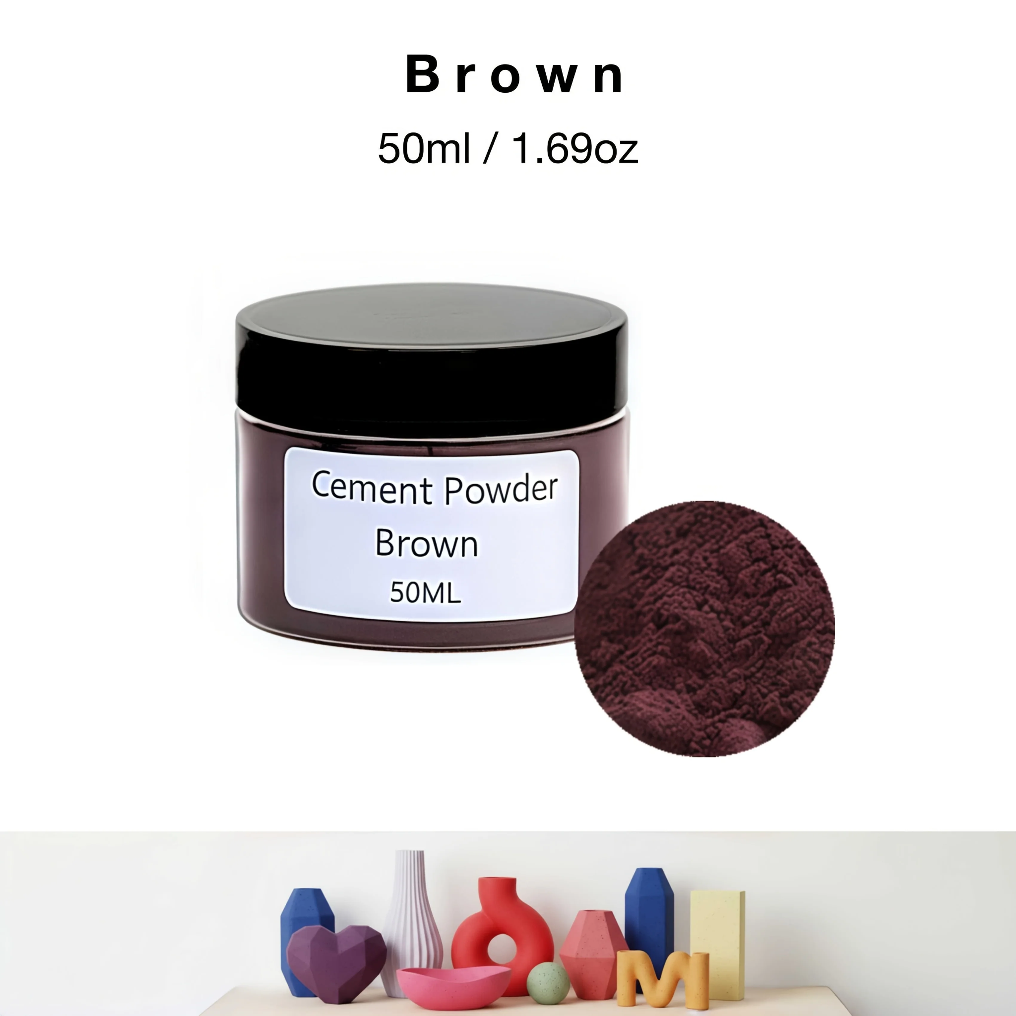 50 ml/1,69 oz Gipspigmenten, 12 kleuren beschikbaar - Watergedragen kleurstoffen voor gips, epoxyhars ambachten en het maken van sieraden. Gepigmenteerde verfpoeders voor harsambachten, doe-het-zelf