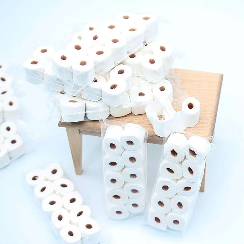 1/12 Puppenhaus Simulation Toilettenpapierrolle Modell Puppenhaus Mini Badezimmer Zubehör Puppenhaus Heimdekoration