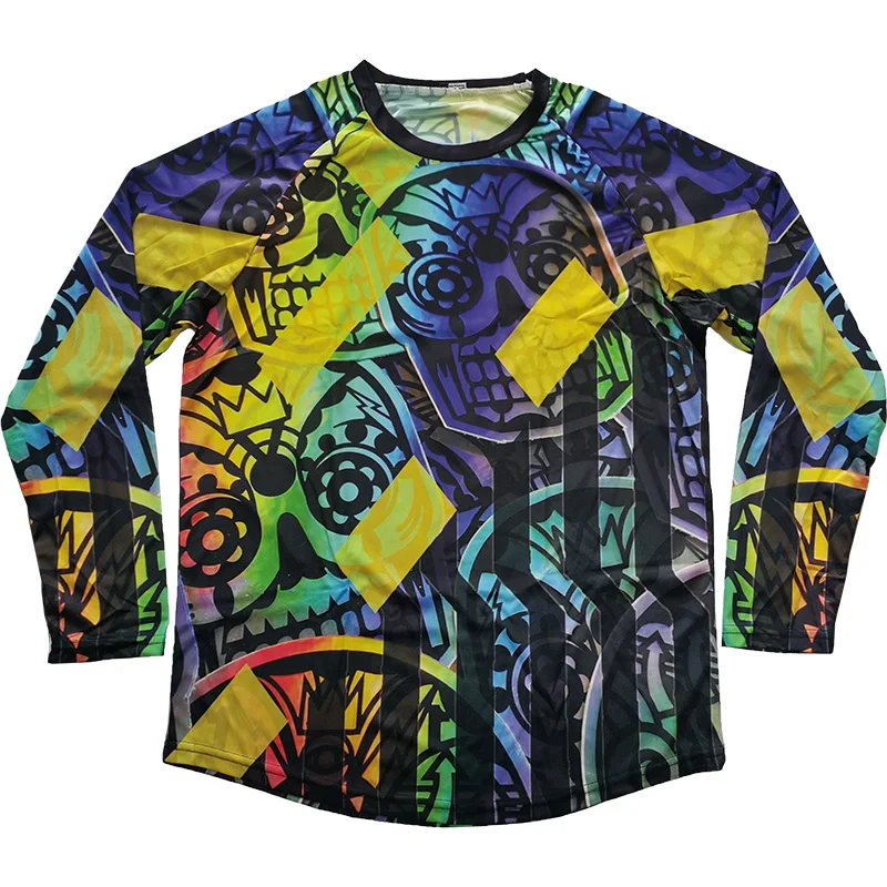 

Pro Team Long Sleeve Cycling Jersey, Motocross MX Shirt, Man Bicycle Clothes, Off Road MTB, Downhill Fishing Top, Mx Outdoor