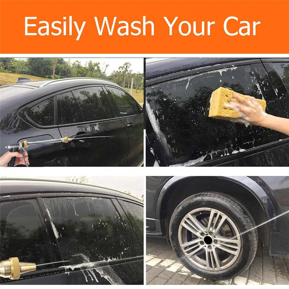 12V Car Washer Pump High Pressure Car Electric Washer Wash Pump Set Portable Auto Washing Cleaning Machine Kit Washer Sprayer