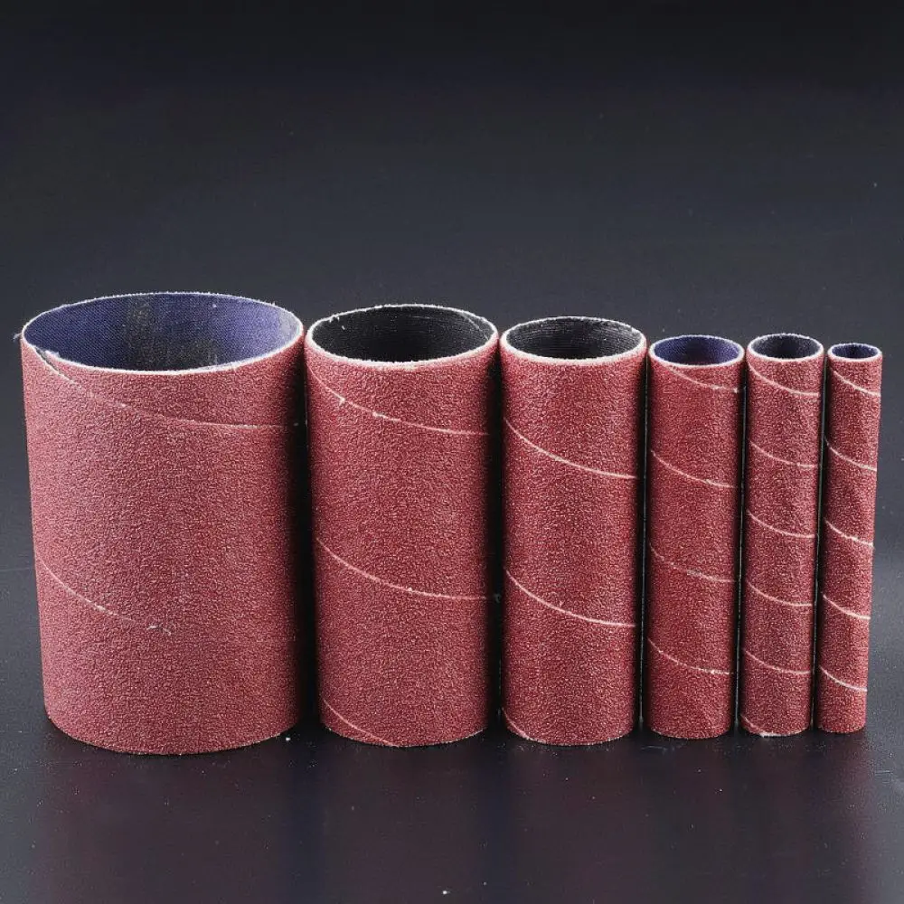 Sanding Bands Set For Jiuling Rotary Tool Instruments Abrasive Sleeves For Grinding Polishing Wood Metal Surface Rust Removal