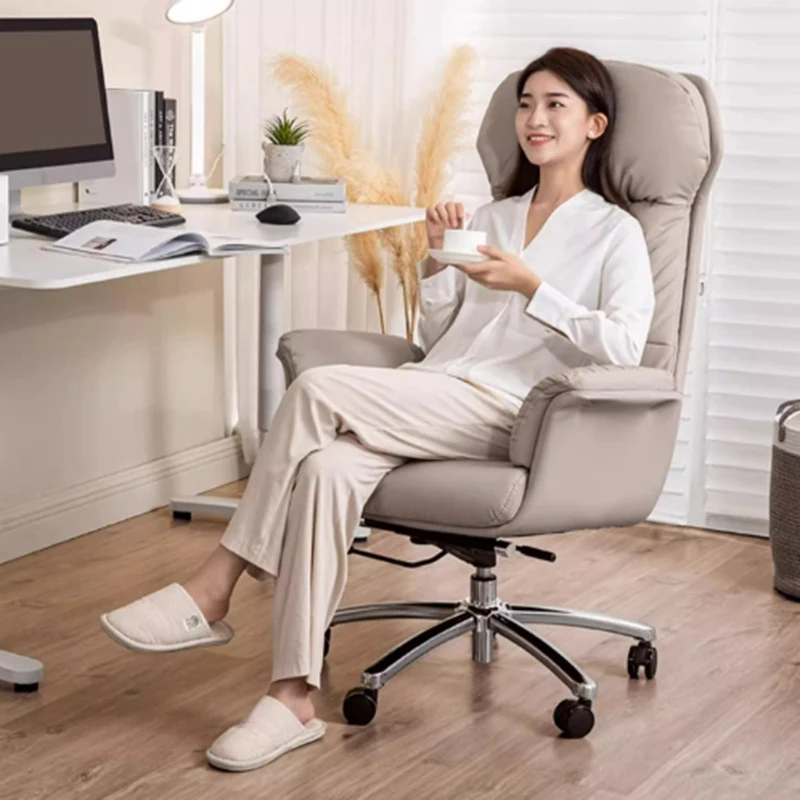 Современный офисный стул для руководителя, поворотный туалетный столик, офисный стул, студенческая спинка на колесах, расслабляющая модная мебель Muebles