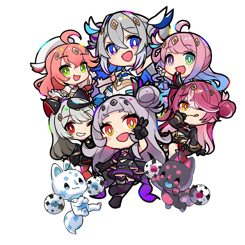 

New in September anime fans Hololive Enchanted Girl Story acrylic keychain Kanata amane Sakura miko car purse pendant Gifts