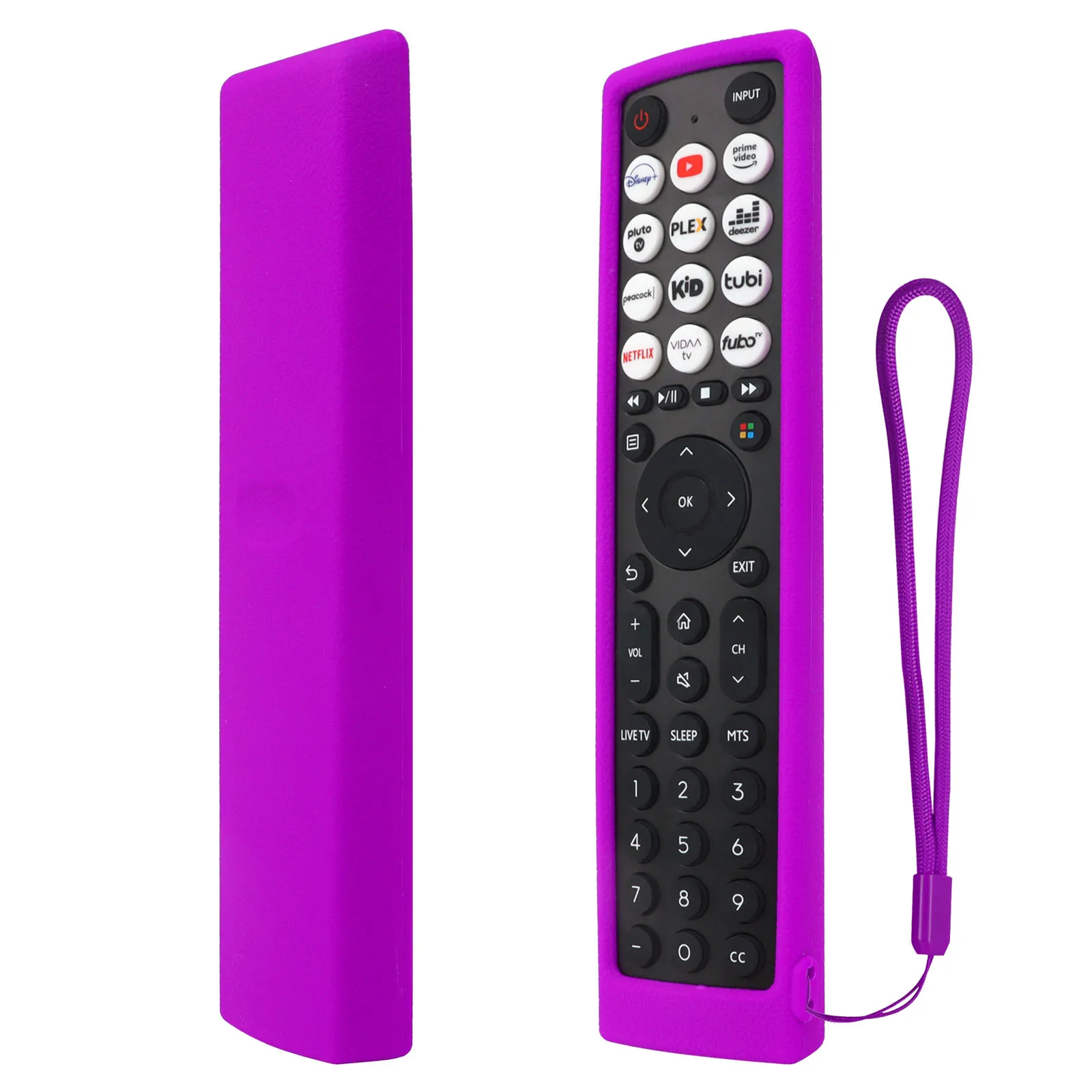 Silicone Case Fit for Hisense Smart Vidaa TV remote control EN2J36H EN2F36H EN2D36H ERF2N36H Protective Sheath Cover Anti-Slip ﻿