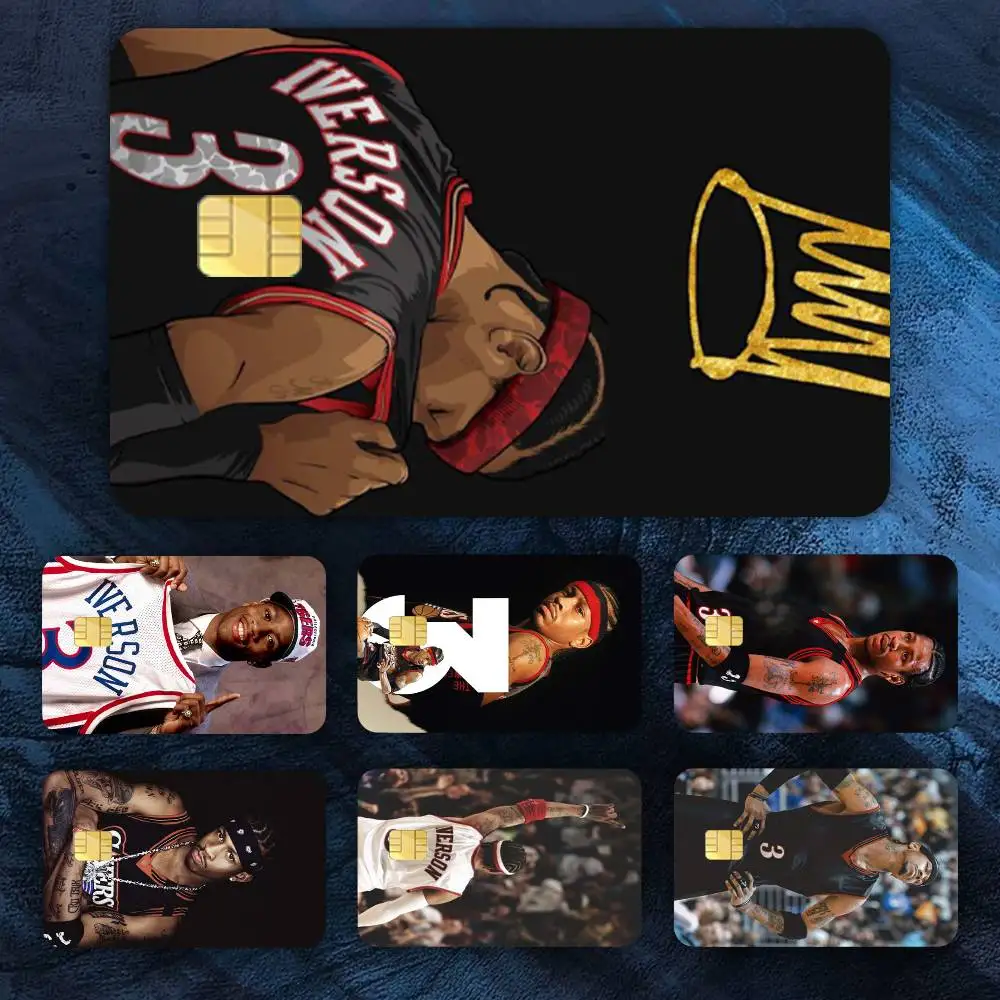 

Allen Iverson Basketball star Credit Card HD Stickers Easy to replace, change card style anytime as you like