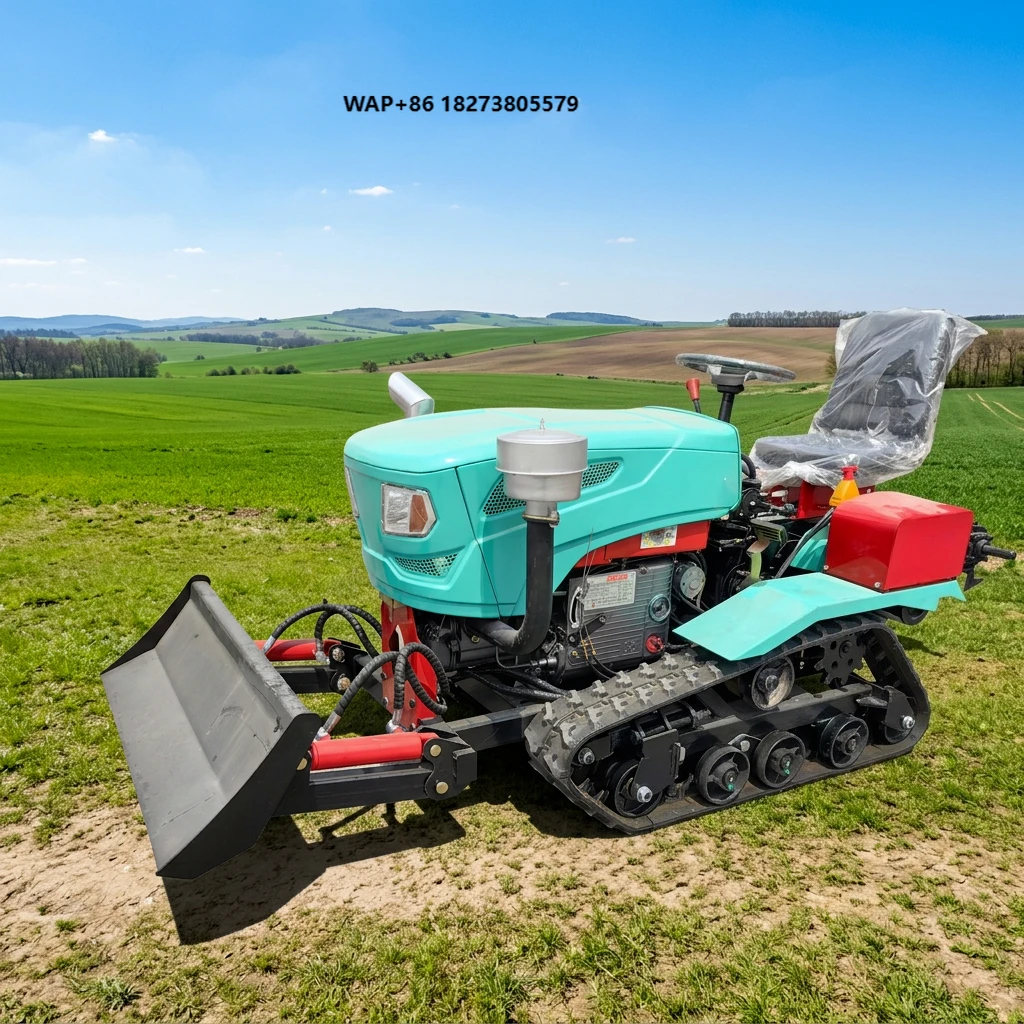 Factory CE 35HP Rotary Tiller Crawler Tractor Multifunctional Farm Garden Cultivator with Attachments for B2B Wholesale