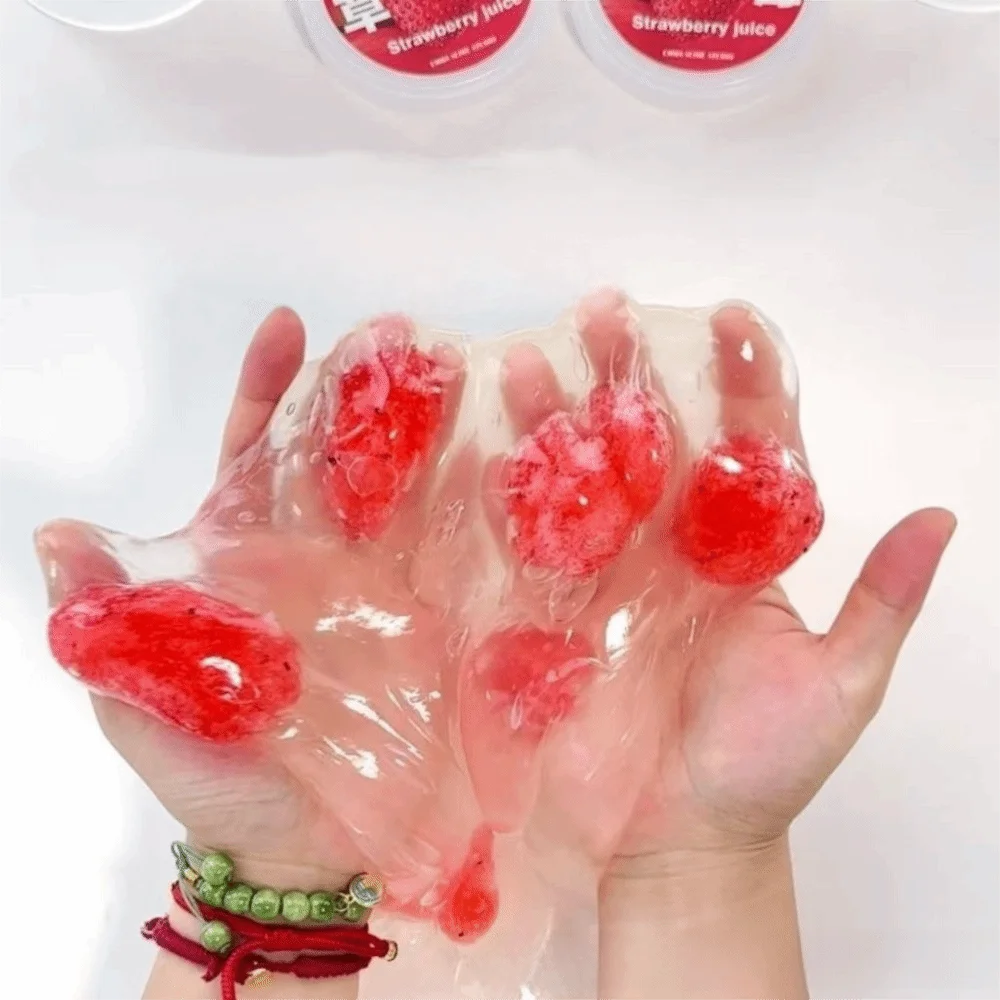 

300ML High Aesthetic Value Simulate Juice Squeezing Bubble Gel Non Toxic Transparent Fake Water Stress Relief Toy Non-Stick