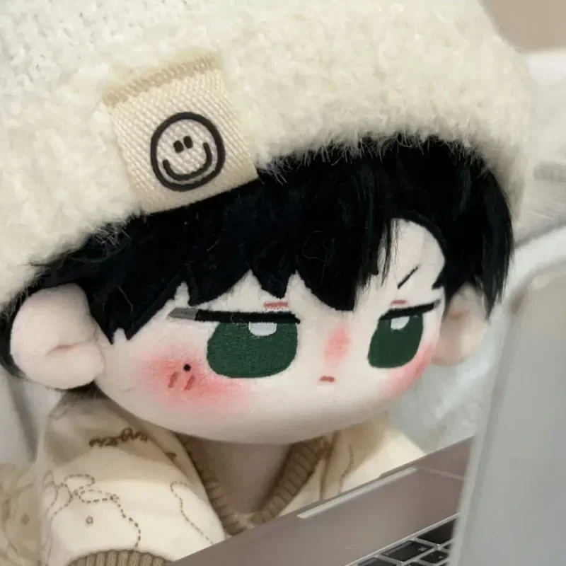 Eren yeager bonito 20cm boneca de pelúcia cos anime ataque em titã boneca de algodão para crianças adultos dos desenhos animados boneca colecionável brinquedos
