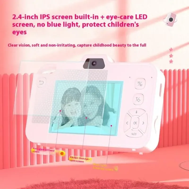 Kids Digital Camera 48MP 720P Video Recording 35 Cartoon Filters Hard Wearing Plan Easy to Use Regulates Holy being Tasks 15UB