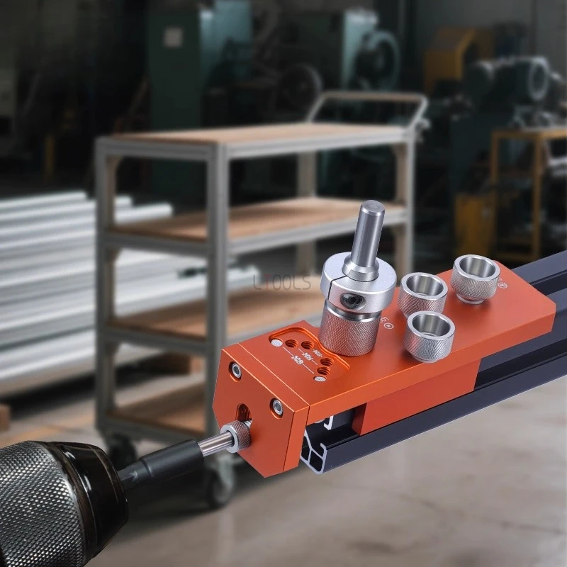 Multi-Function Aluminum Profile Drilling Tapping Fixture 20/30/40 Series Precision Alignment Tool for DIY Furniture Assembly