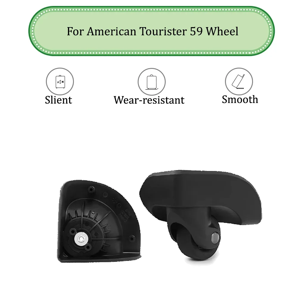 

For American Tourister 59 Universal Wheel Replacement Suitcase Silent Smooth Shock Absorbing Durable Accessories Wheels