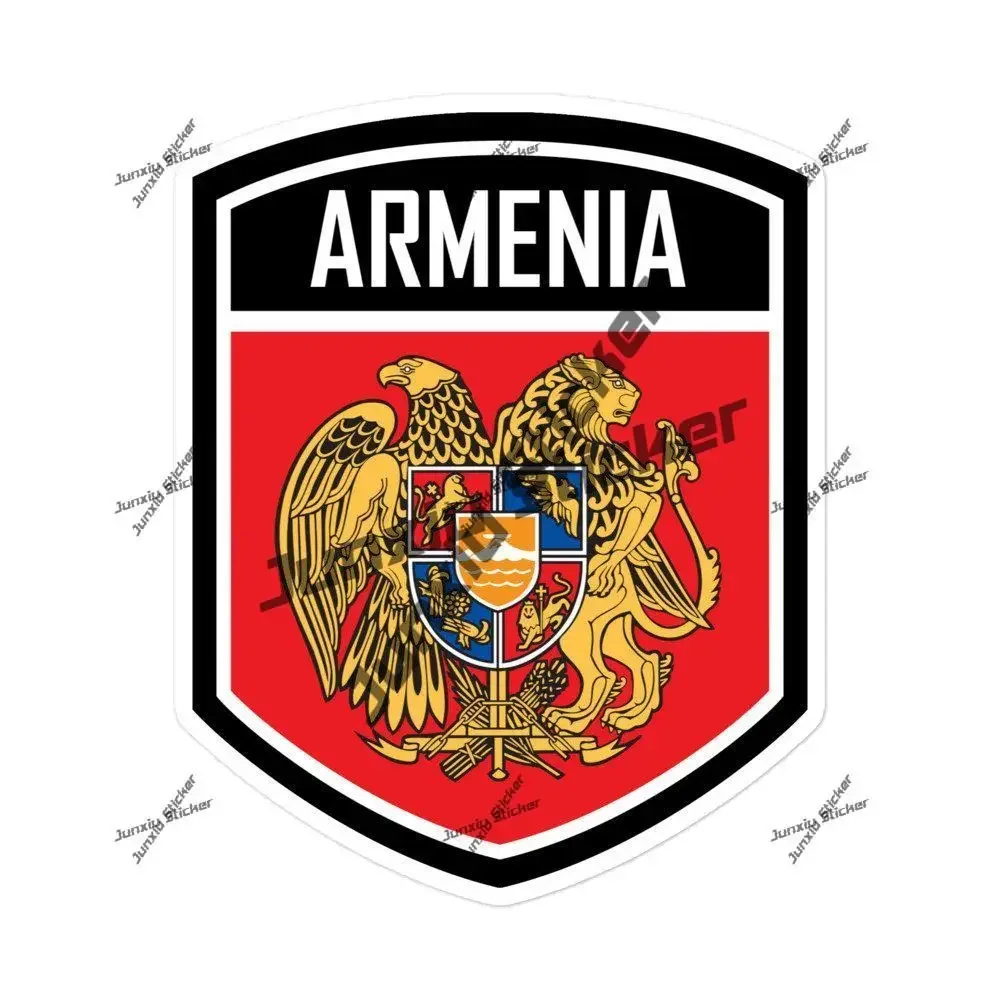 

Armenia Coat of Arms Emblem Stickers Coat of Arms of Armenia National Flag Shield Decal Scratch-Proof UV Protected Waterproof