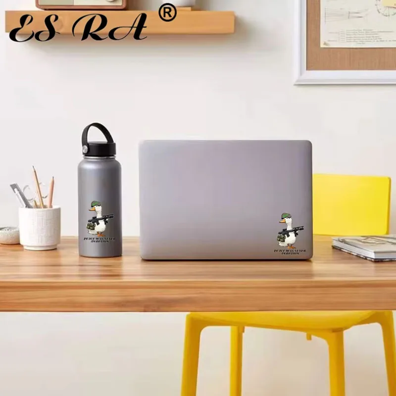 

Laptop Sticker Military Goose Stickers Peace Was Never An Option Goose Decals Waterproof Vinyl Pegatinas Motor Pitcher Fridge