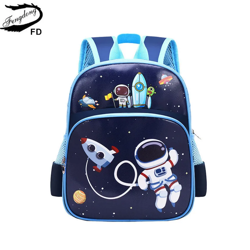 

Школьный рюкзак Fengdong, для мальчиков 3-6 лет, с динозавром, школьный рюкзак, милый рюкзак в форме животного