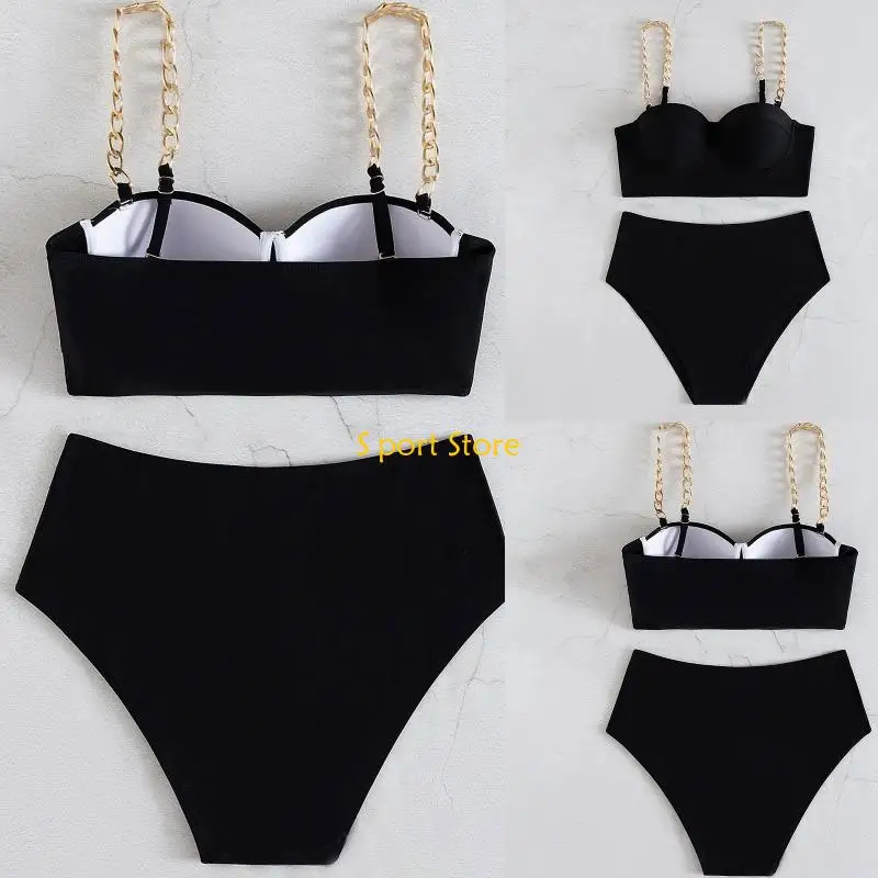 

U2JB женский сплошной цвет бикини сексуальный тонкий маленький нагрудный комплект купальный костюм с запахом