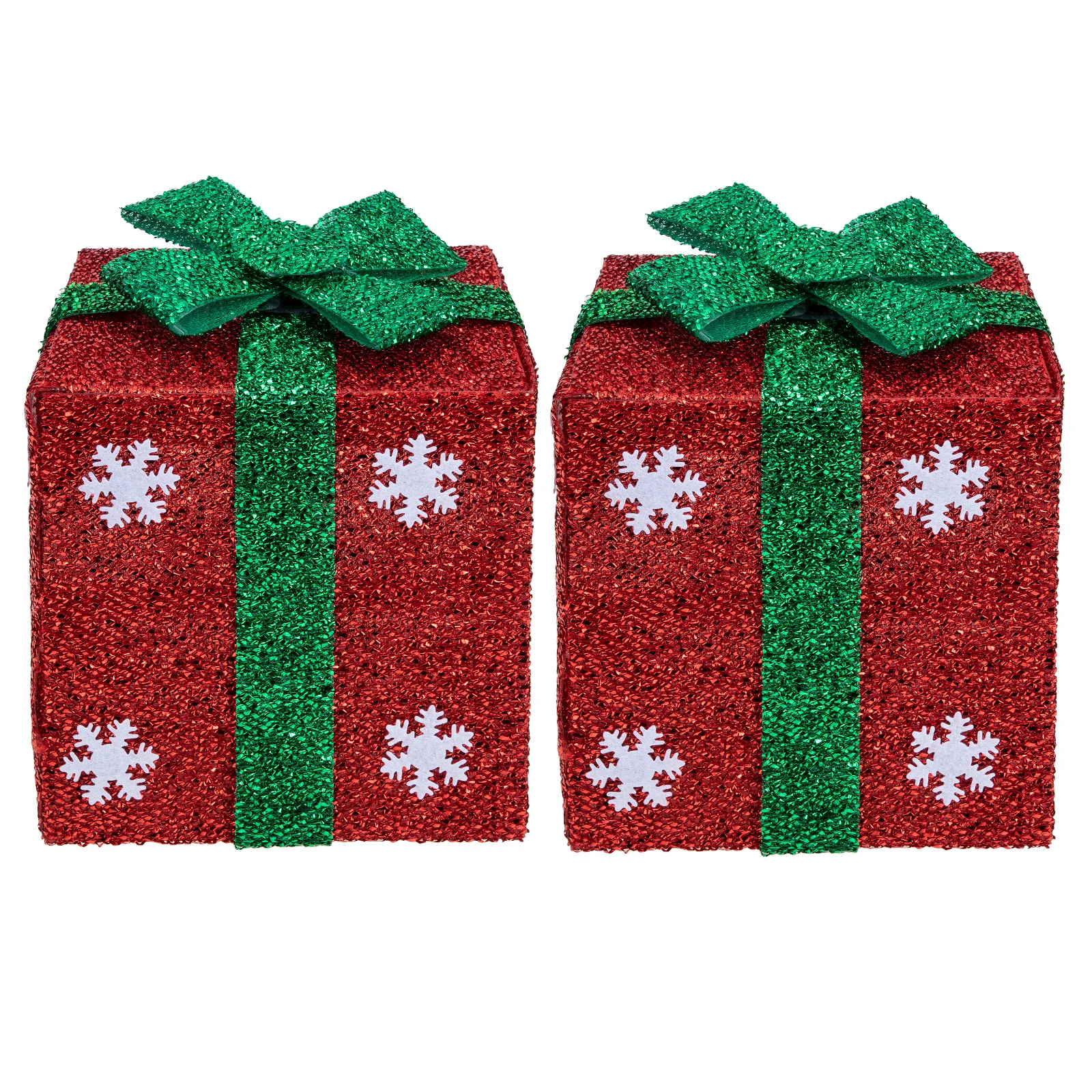 

2pcs Christmas Gift Xmas Candy Boxes Creative Gift Cases Kids Party Festival Decor Diy Tree Decorations Window Scene