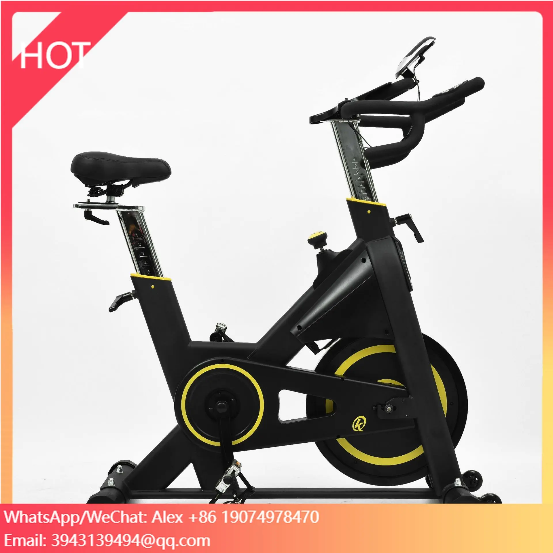 

Spinning Bike Sports And Fitness Equipment Fitness Fixed Bicycle Vertical Exercise Bike For Riding Hall Aerobics Indoor Sports