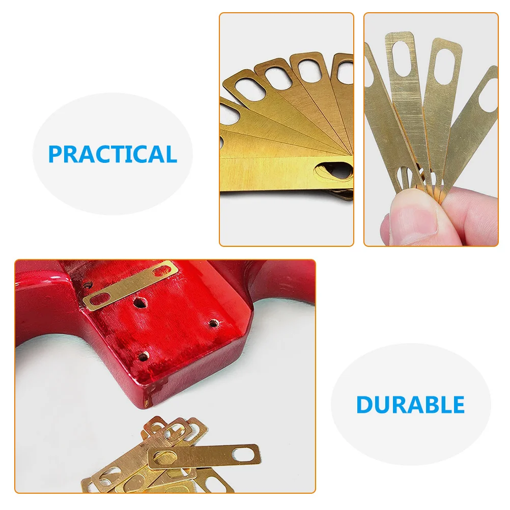 

8pcs Guitar Neck Shim Brass Metal Heightening Gasket Replacement For Improved Sound Quality Compact Lightweight Design Guitar