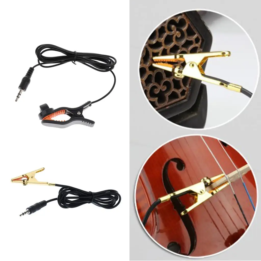 Clip on Pickup Piezo Vibration Resonance Pickup Musical Instrument Accessory for Acoustic Guitar Erhu Violin Universal image 6