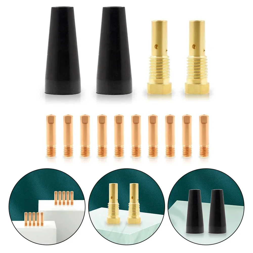 14PCS Flux Core Gasless Nozzle Tips 0.035'' WSM-00008 Kit K3493-1 ForCentury FC90/80GL Gas Diffuser Welding Tool Parts