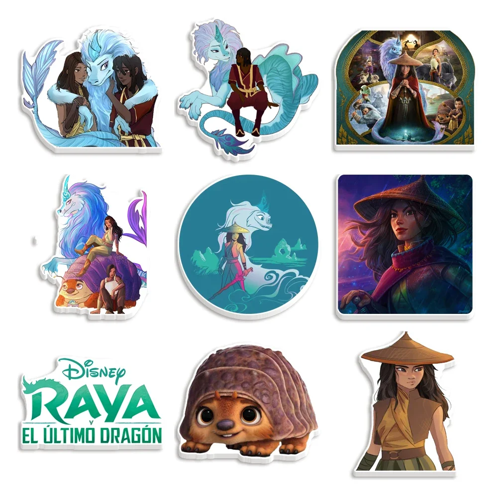 10 Stks/partij Disney Raya En De Laatste Draak Acryl Flatback Planaire Harsen Op Maat Voor Diy-Telefoondecoraties