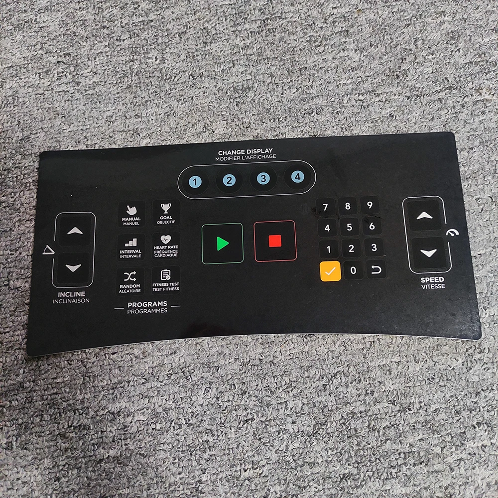 T600 Treadmill membrane keypad 1000425703 film switch Manipulate Overlay 1000450651