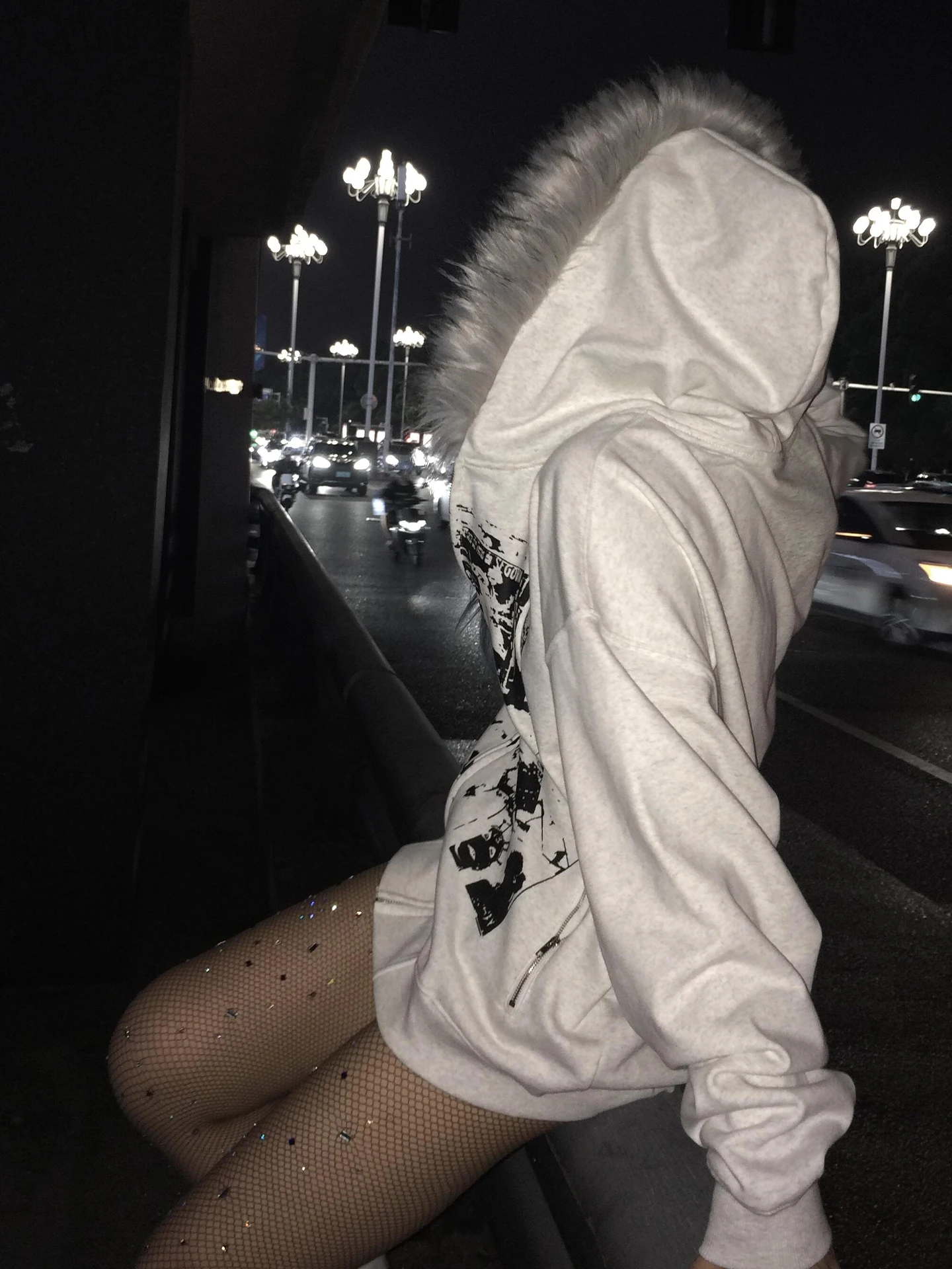 Americké vintage kabáty z umělé kožešiny s kapucí, dámské mikiny s kapucí a gotický styl Harajuku, punk, emo, mikiny a bunda - náhled 3