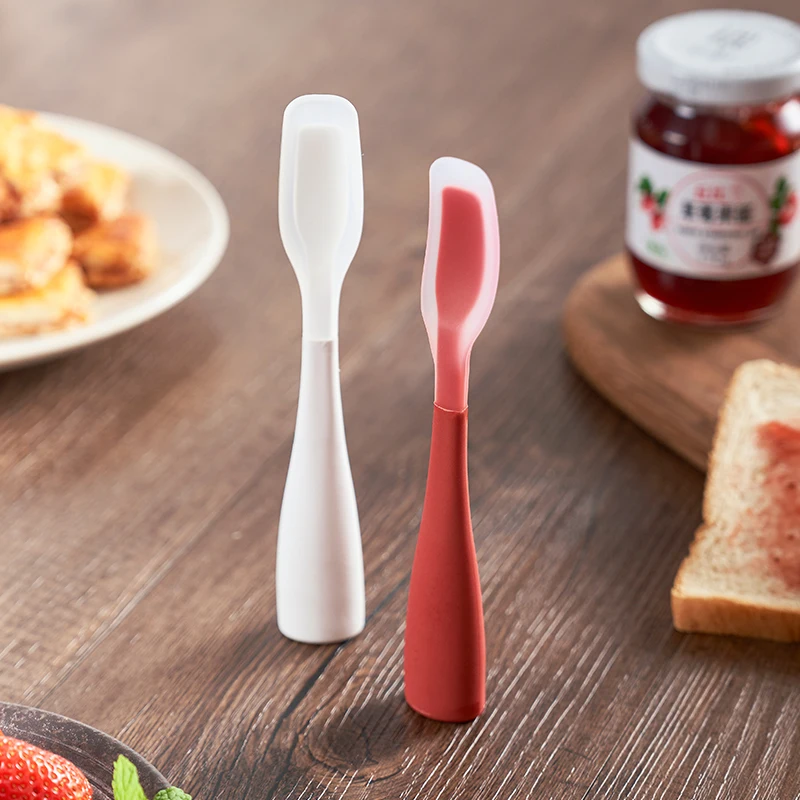 Silicone Spatula Multi-functional Cream Spreading Knife Kitchen Jam Bottle Spatula High Temperature Resistance Mini Soft Scraper