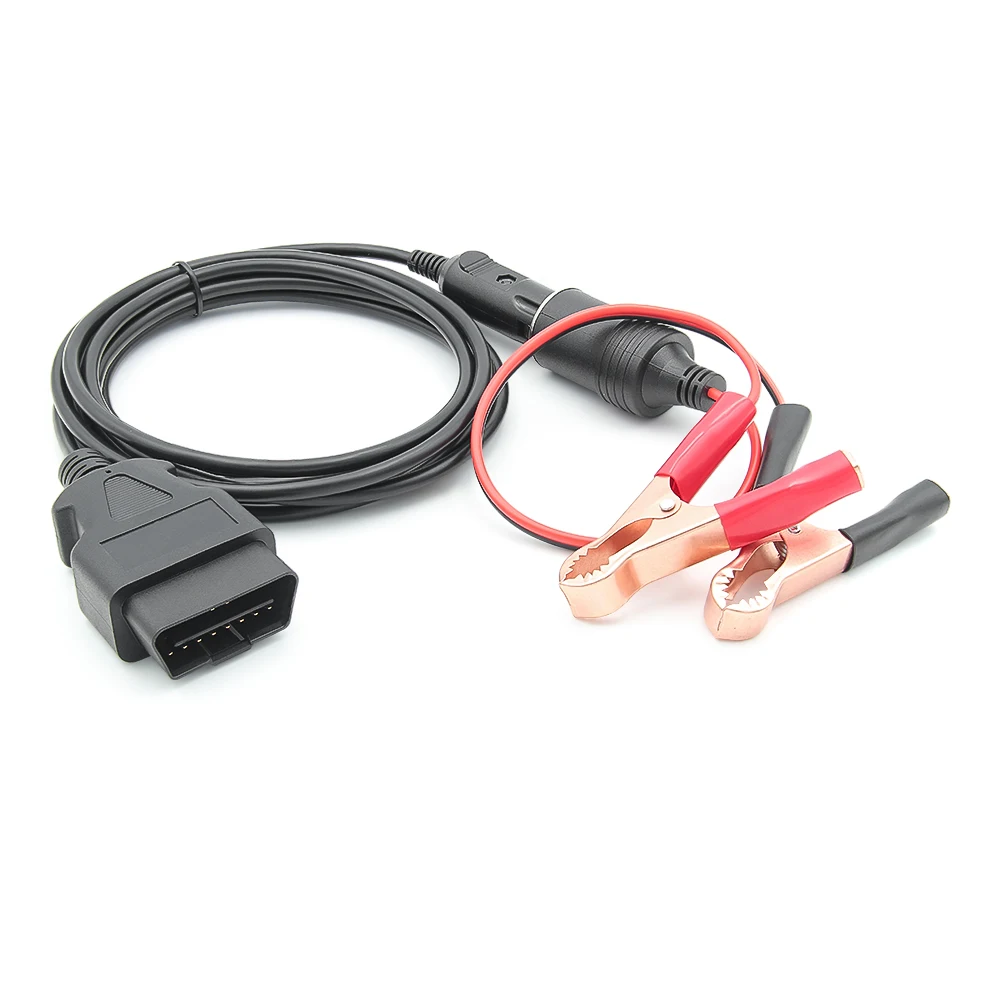 JFind Car Battery Replace Tool OBD2 Auto Car ECU Emergency 12V Power Supply Cable Memory Saver with Alligator Clip EC5 Converter