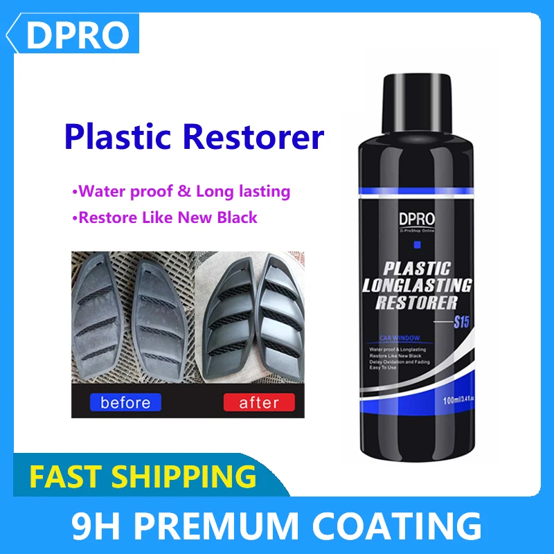 

Car Interior Plastic Renovator Back To Black Gloss Leather Repair Coating Long Lasting Car Polishing Renovator Auto Detailing