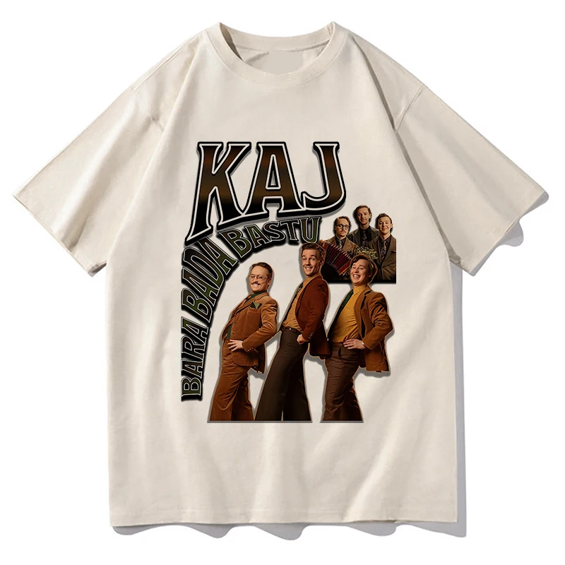 الجديد في يوروفيجن 2025 كاج بارا بادا باستو السويد يوروفيجن 2025 تي شيرت الرجال النساء الاتجاه قصيرة الأكمام للجنسين 100% ملابس علوية من القطن #1