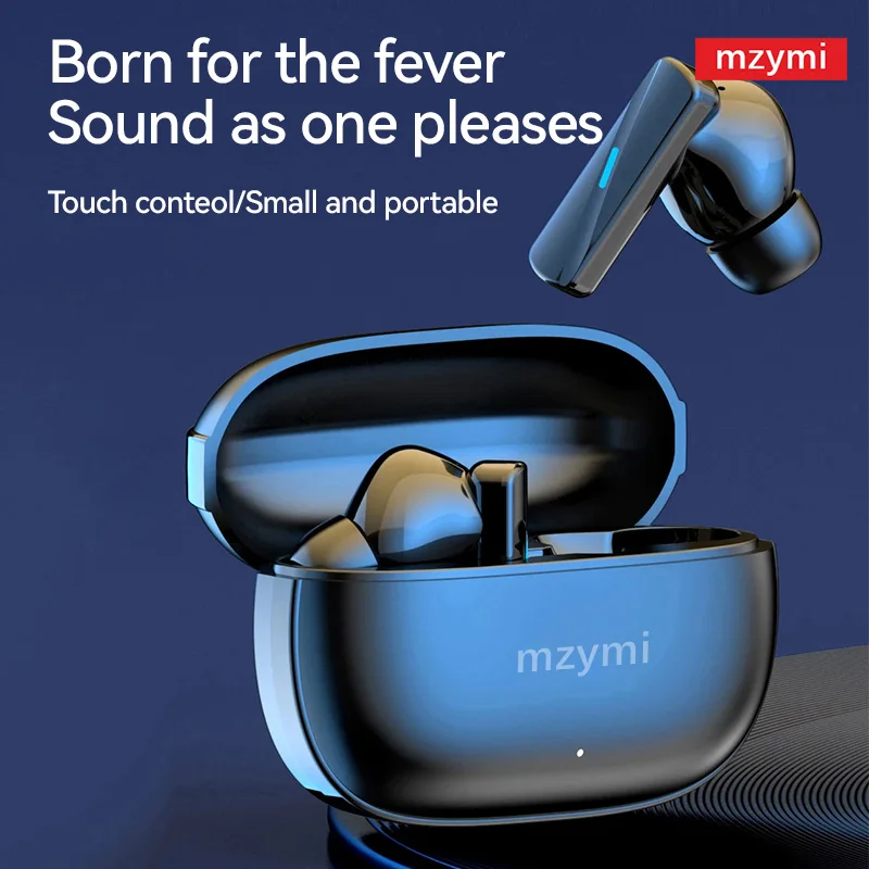 mzymi Mate 50 Earphone Air 7 TWS Bluetooth Headset HiFi Wireless Headphone Mic Noise Reduction Earbuds Waterproof Game Motion