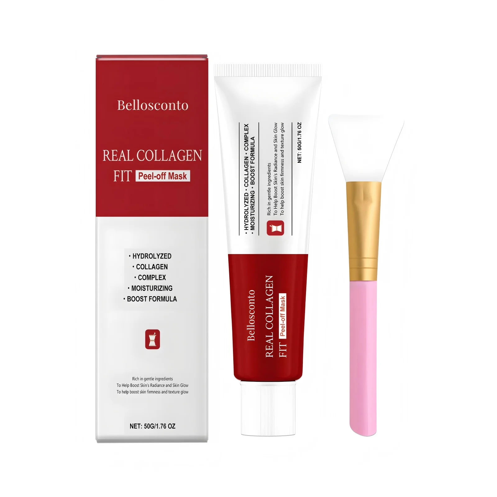 قناع تقشير الكولاجين طوال الليل ترطيب تنظيف الوجه توهج حاجز الجلد إصلاح قناع الكولاجين التفاف العناية الليلية 50 جرام #2